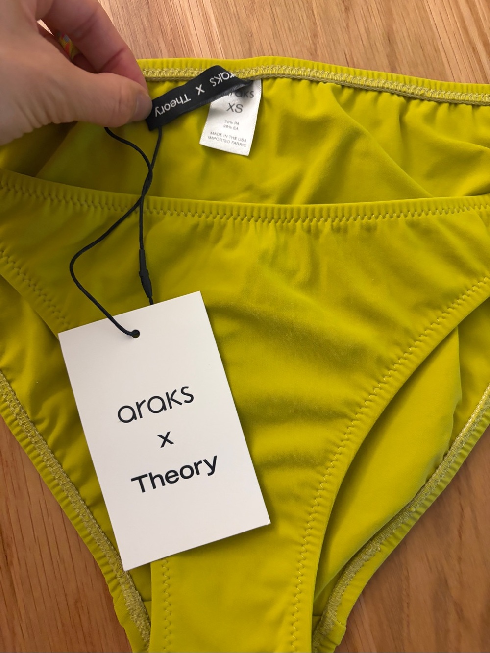 Araks x Theory Lime Green Bikini Bottoms XS